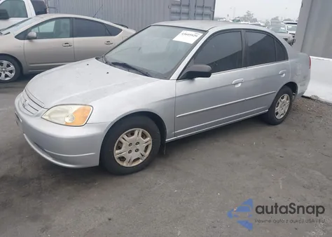 2002 Honda Civic Lx z USA, uszkodzony, nr VIN 1HGES16502L064938